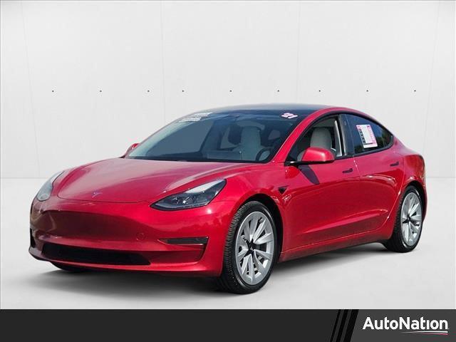used 2021 Tesla Model 3 car, priced at $19,487