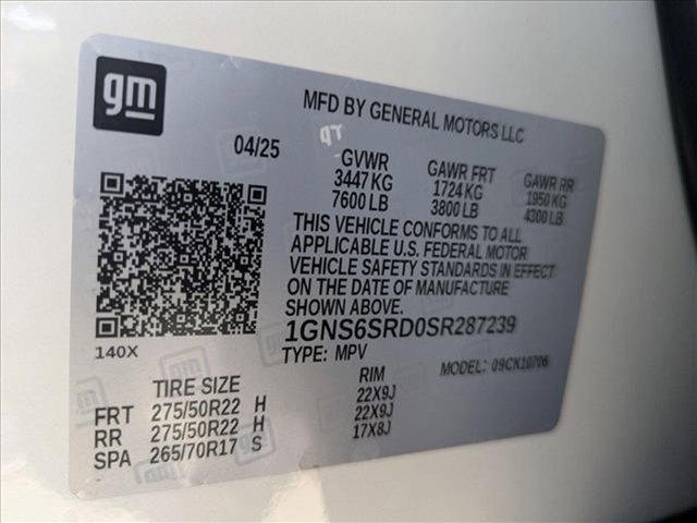 new 2025 Chevrolet Tahoe car, priced at $79,460