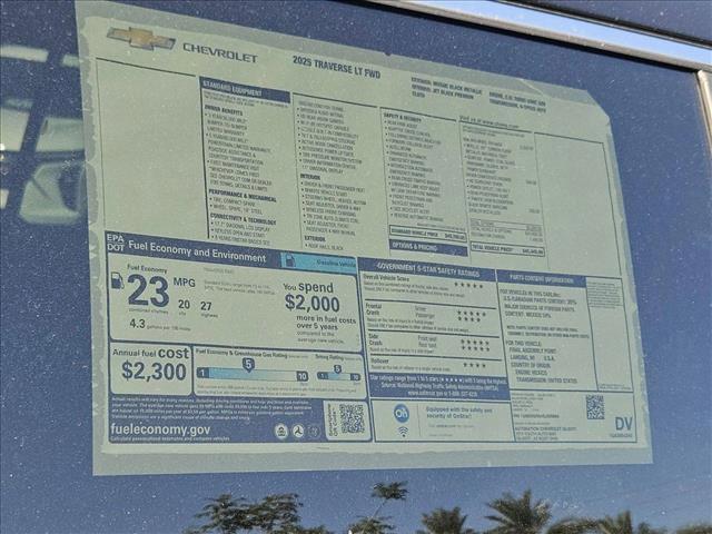 new 2025 Chevrolet Traverse car, priced at $43,280