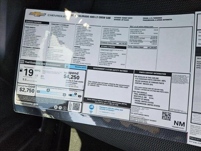 new 2025 Chevrolet Colorado car, priced at $37,462