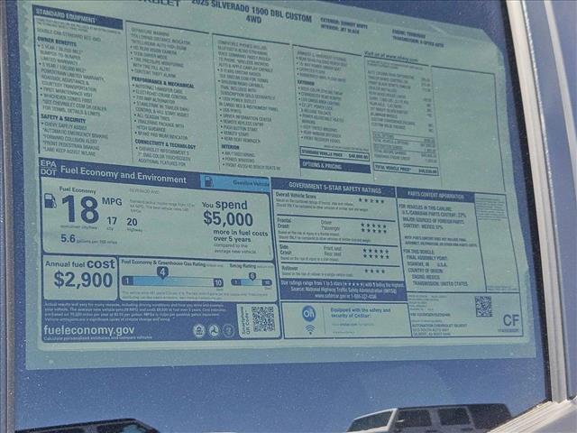 new 2025 Chevrolet Silverado 1500 car, priced at $36,924