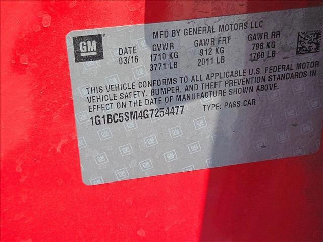 used 2016 Chevrolet Cruze car, priced at $8,918