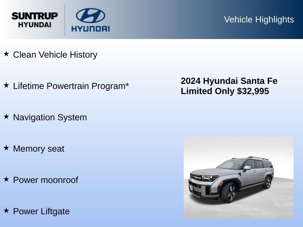 used 2024 Hyundai Santa Fe car, priced at $32,795