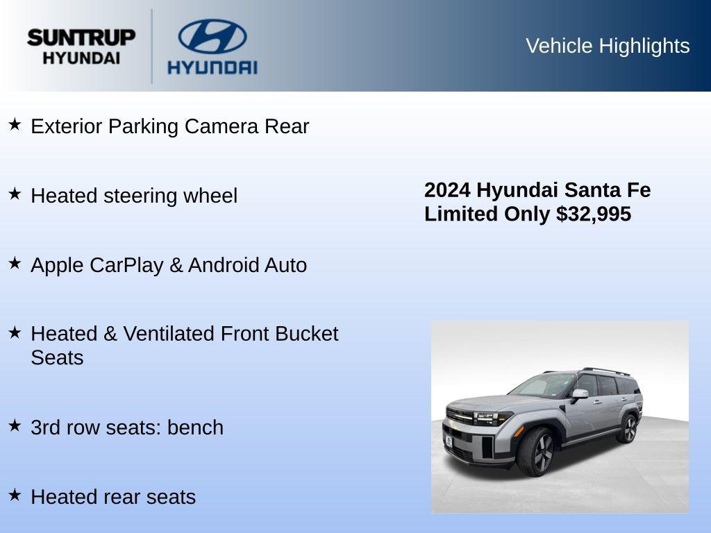 used 2024 Hyundai Santa Fe car, priced at $32,795