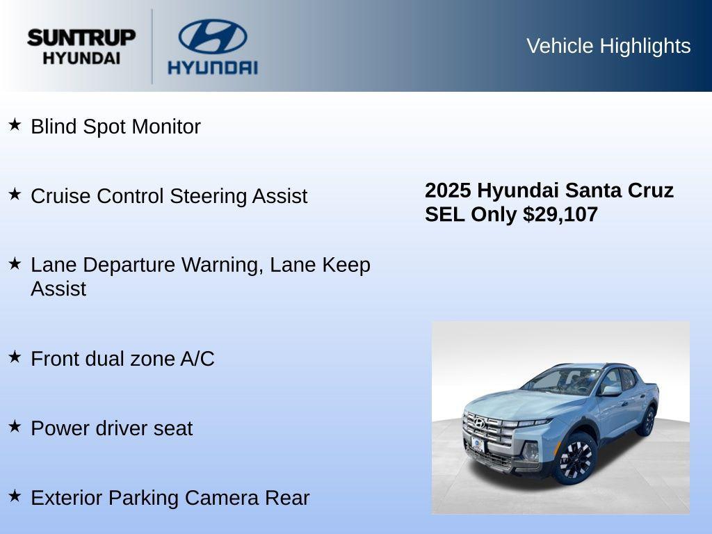 used 2025 Hyundai SANTA CRUZ car, priced at $29,107
