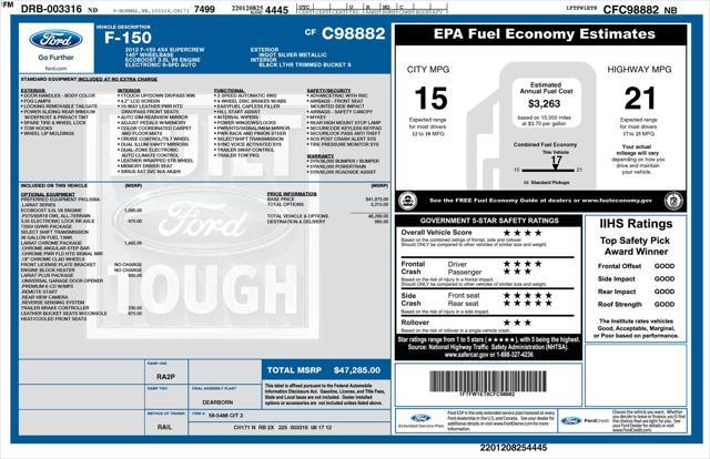 used 2012 Ford F-150 car, priced at $10,900