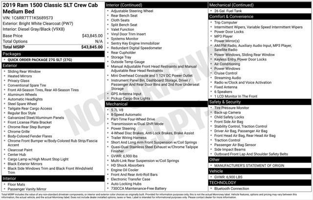 used 2019 Ram 1500 car, priced at $23,967