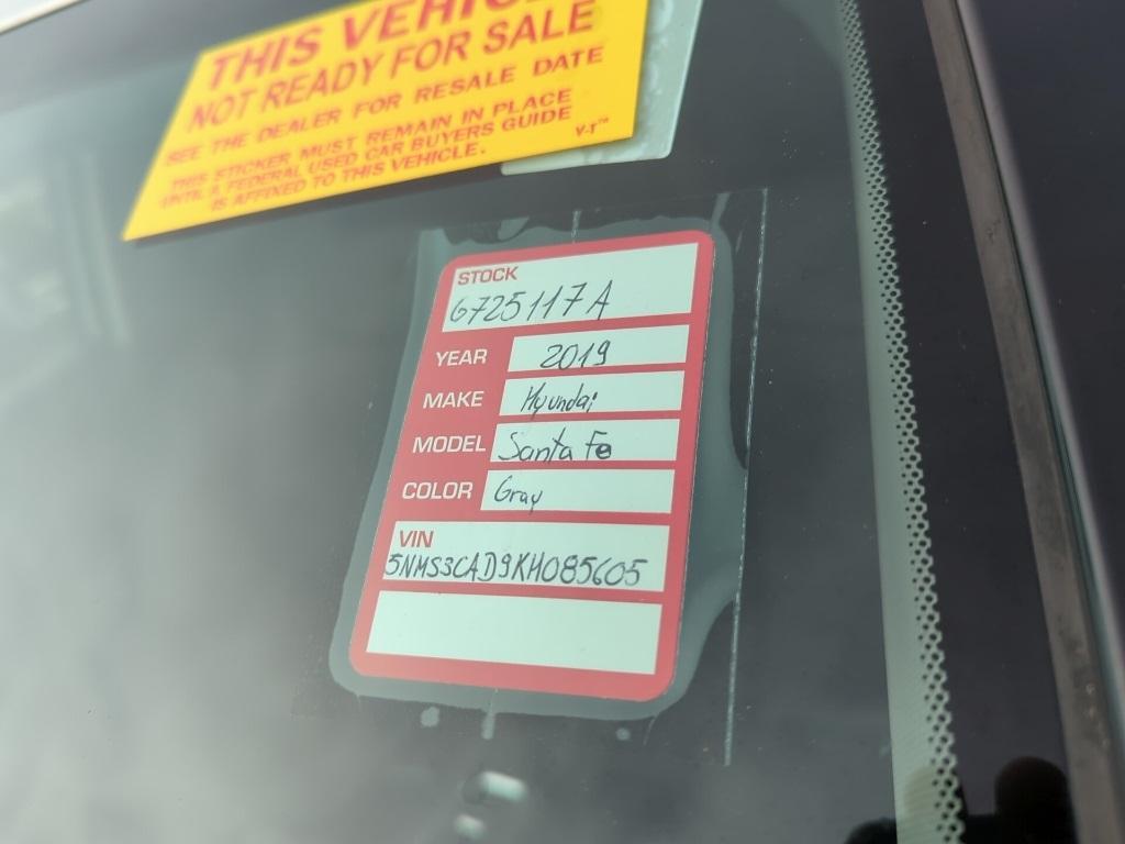 used 2019 Hyundai Santa Fe car, priced at $15,781