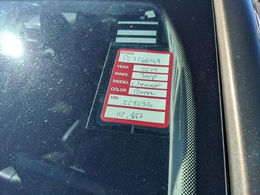 used 2019 Jeep Cherokee car, priced at $11,381