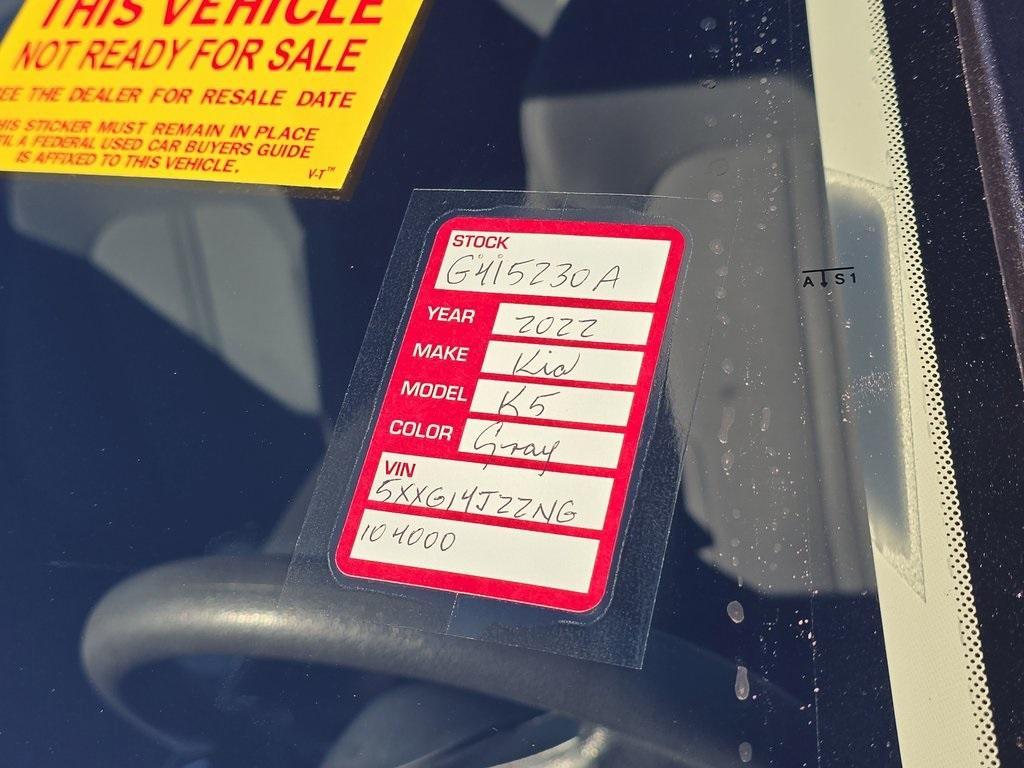 used 2022 Kia K5 car, priced at $14,991