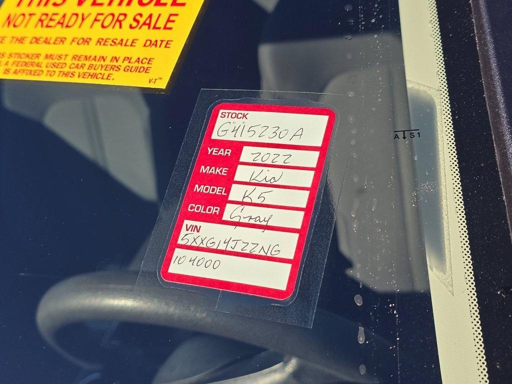 used 2022 Kia K5 car, priced at $14,991