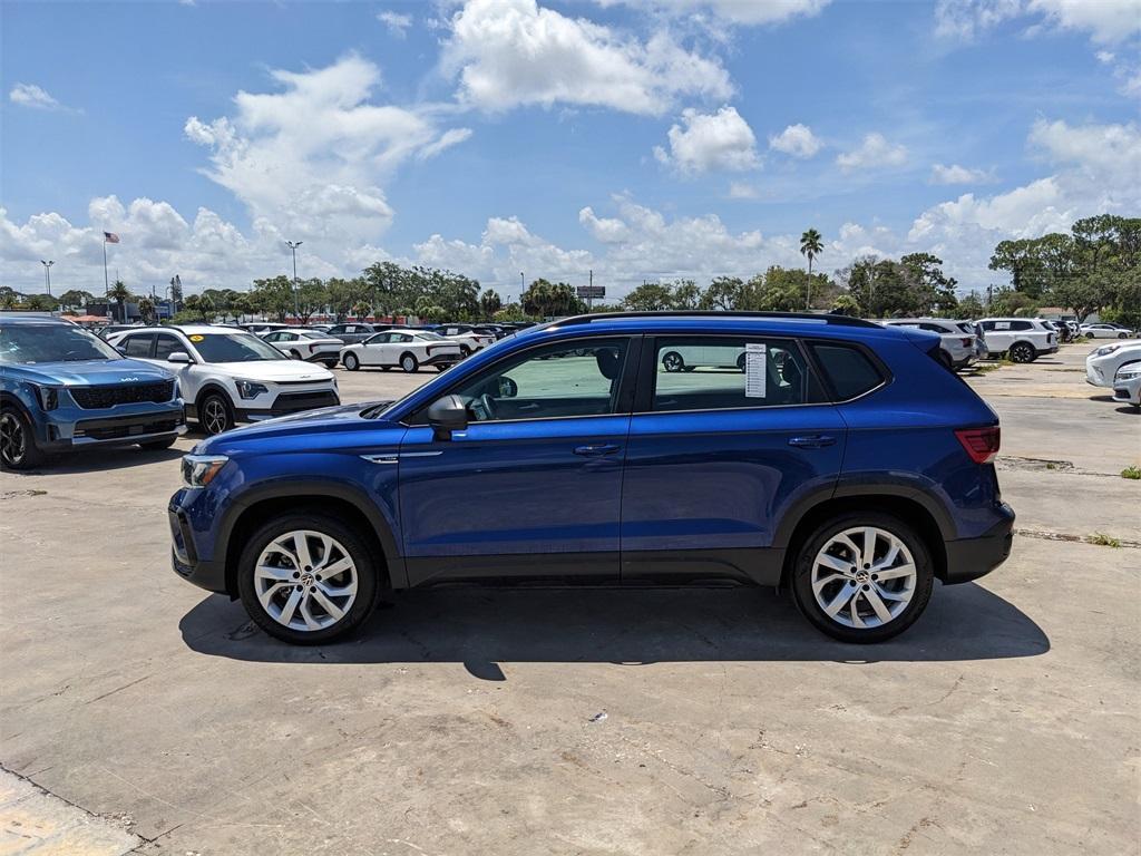 used 2023 Volkswagen Taos car, priced at $19,202