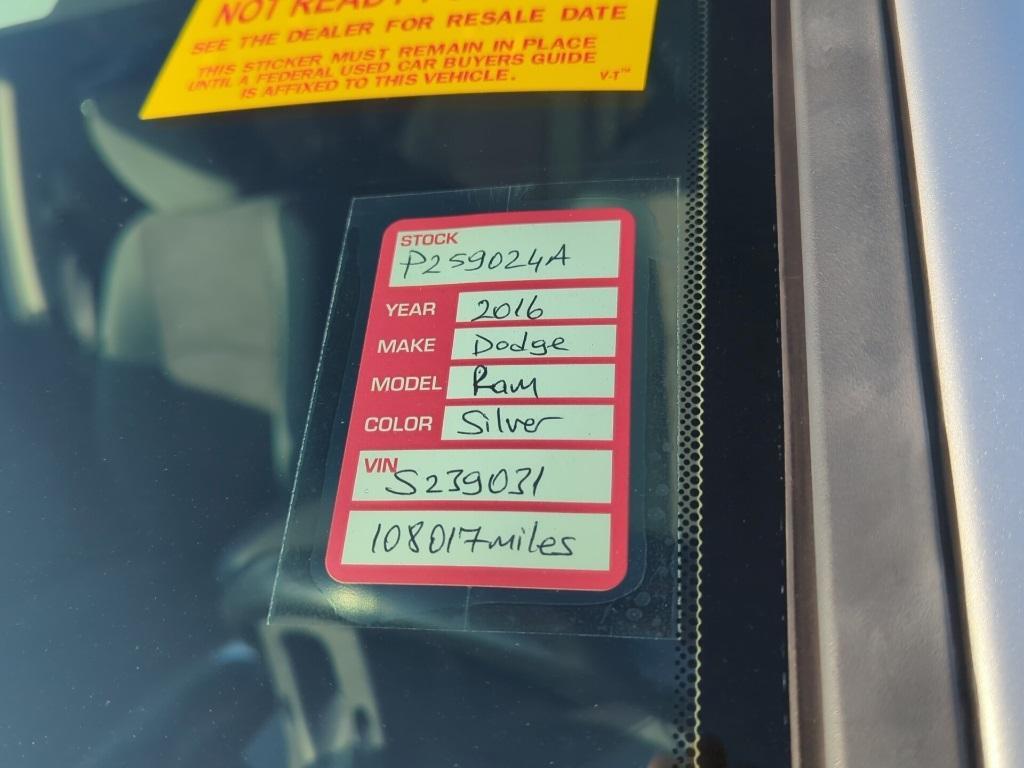 used 2016 Ram 1500 car, priced at $17,651