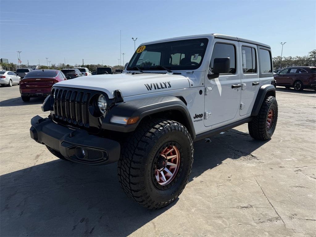 used 2021 Jeep Wrangler Unlimited car, priced at $29,571