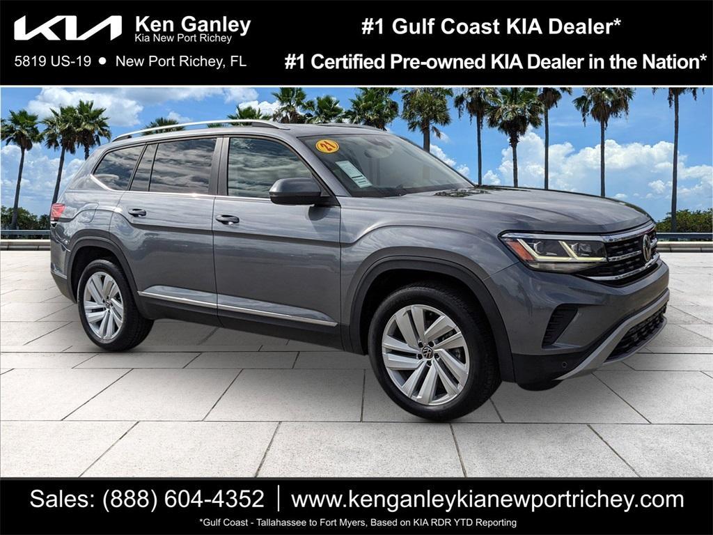 used 2021 Volkswagen Atlas car, priced at $18,452