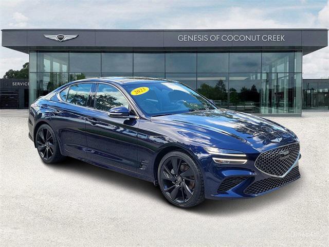 used 2023 Genesis G70 car, priced at $30,657