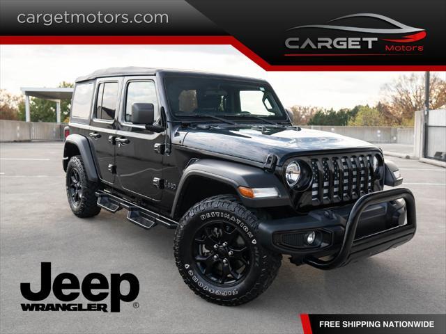 used 2021 Jeep Wrangler Unlimited car, priced at $27,444