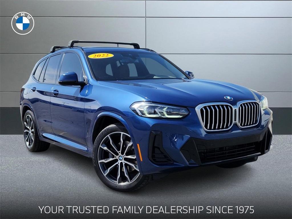 used 2022 BMW X3 car, priced at $37,221