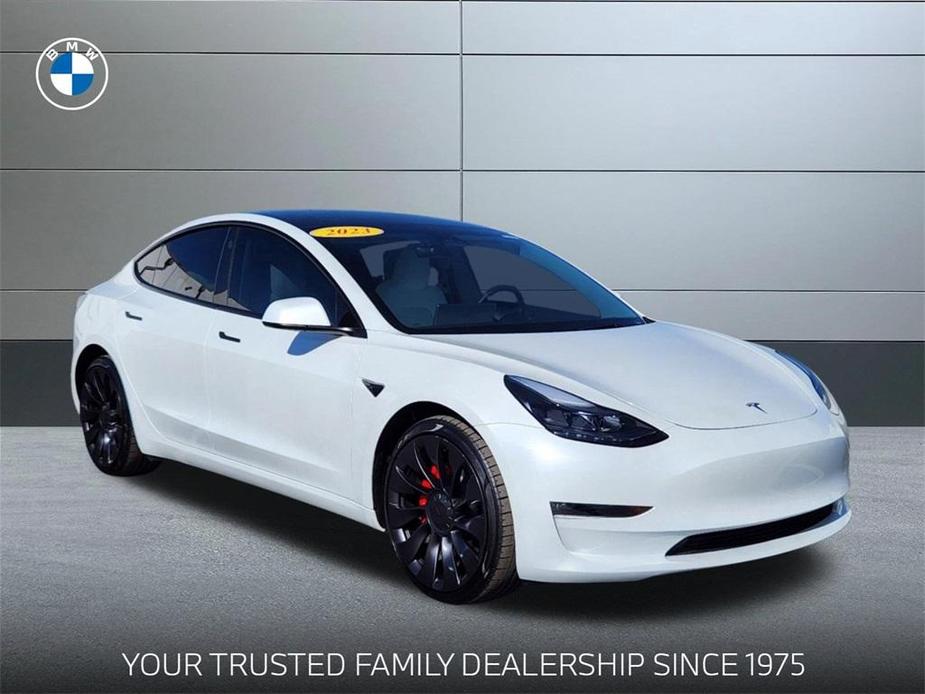 used 2023 Tesla Model 3 car, priced at $42,494