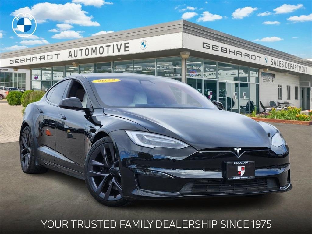 used 2022 Tesla Model S car, priced at $48,386