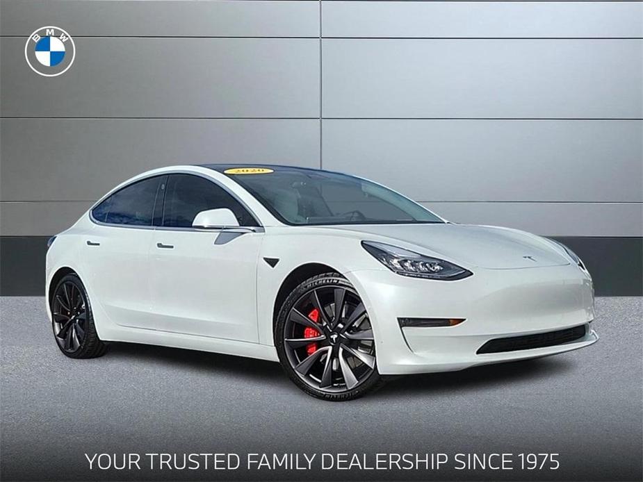 used 2020 Tesla Model 3 car, priced at $36,541