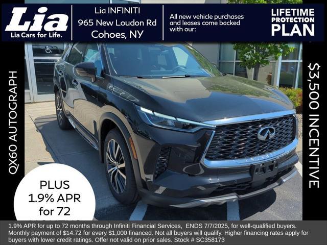 new 2025 INFINITI QX60 car, priced at $66,050