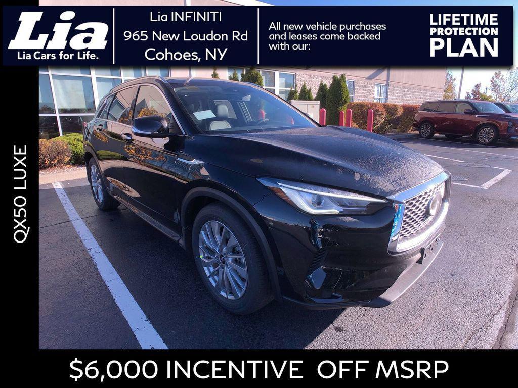 new 2025 INFINITI QX50 car, priced at $43,270