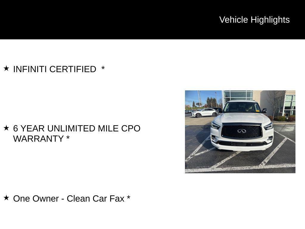 used 2023 INFINITI QX80 car, priced at $51,995