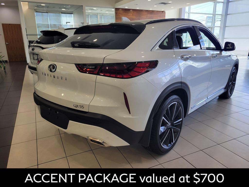 new 2025 INFINITI QX55 car, priced at $46,350