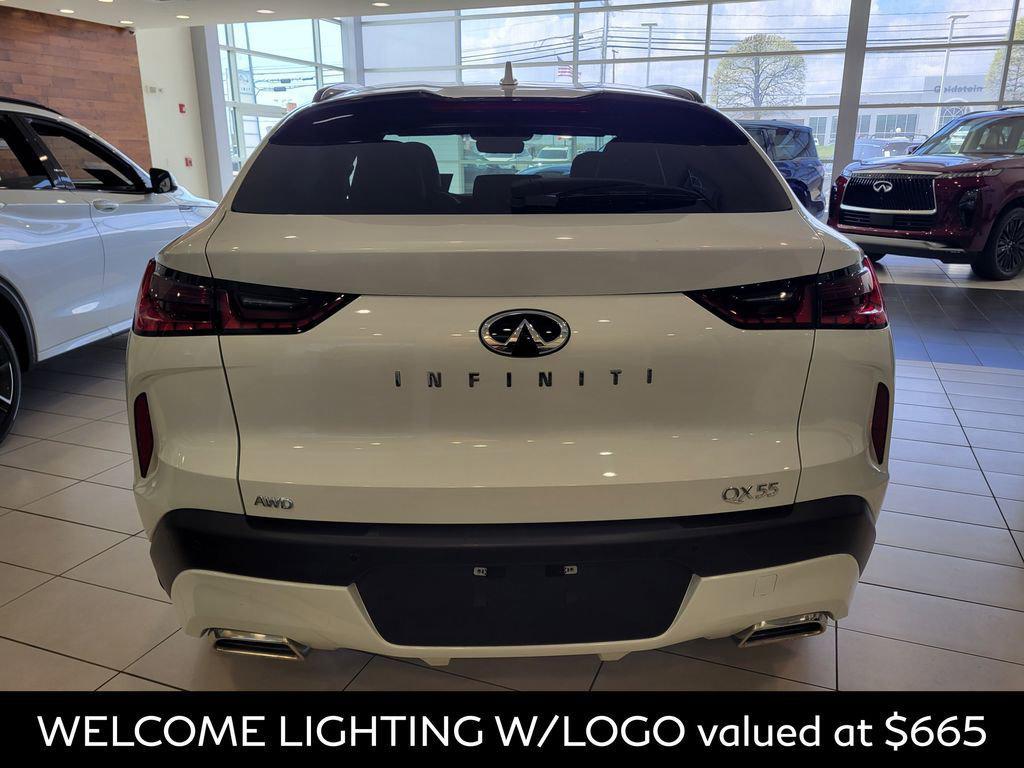 new 2025 INFINITI QX55 car, priced at $46,350