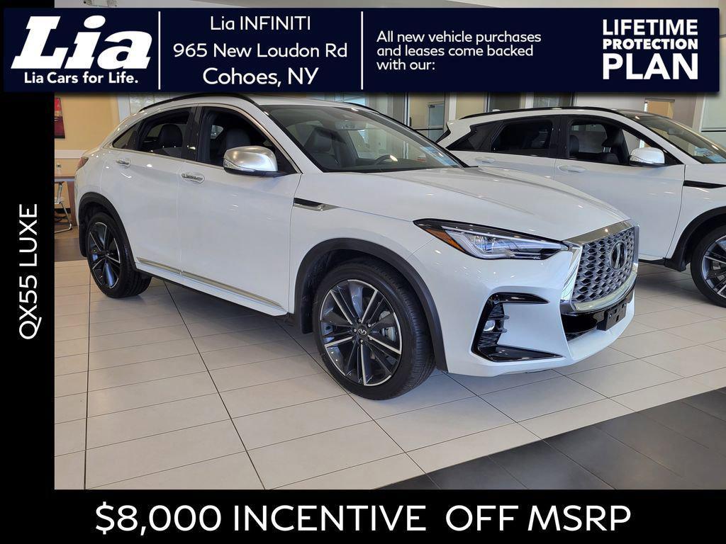 new 2025 INFINITI QX55 car, priced at $46,350