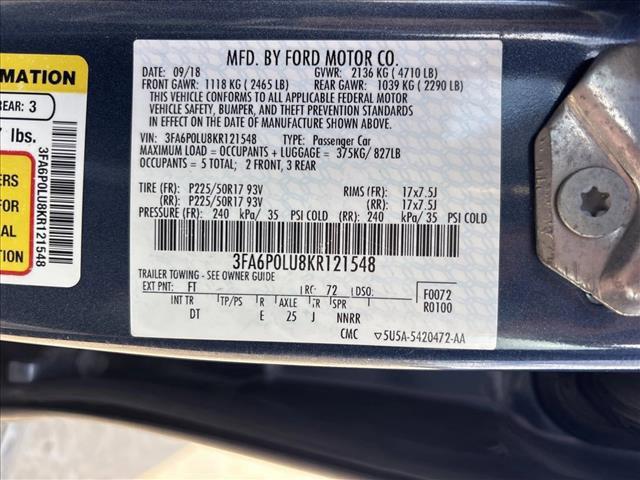 used 2019 Ford Fusion Hybrid car, priced at $9,995