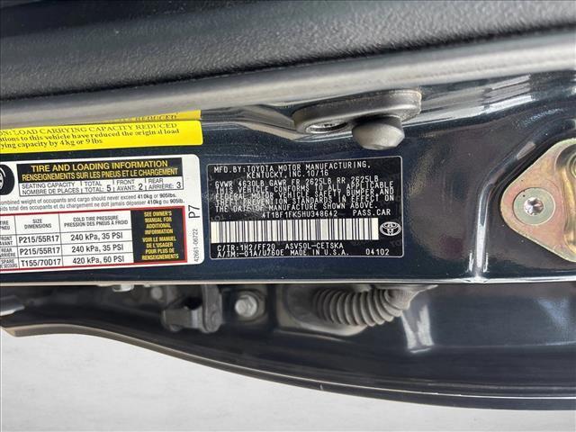 used 2017 Toyota Camry car, priced at $15,499