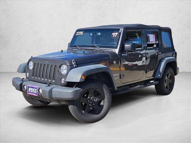 used 2017 Jeep Wrangler Unlimited car, priced at $16,775
