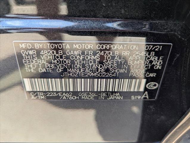 used 2021 Lexus IS 350 car, priced at $34,510