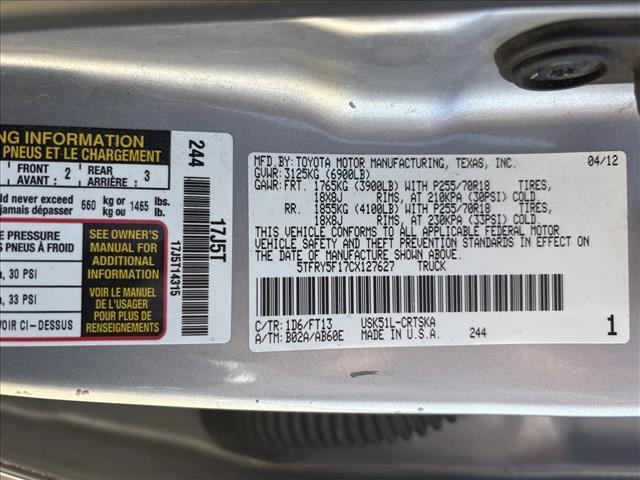 used 2012 Toyota Tundra car, priced at $13,499
