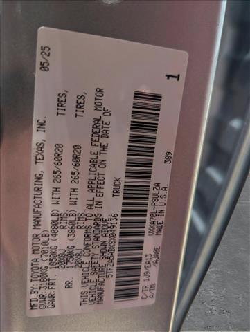 new 2025 Toyota Tundra car, priced at $65,058