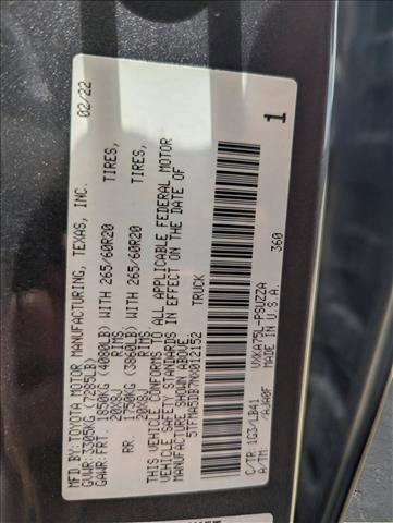 used 2022 Toyota Tundra car, priced at $47,612