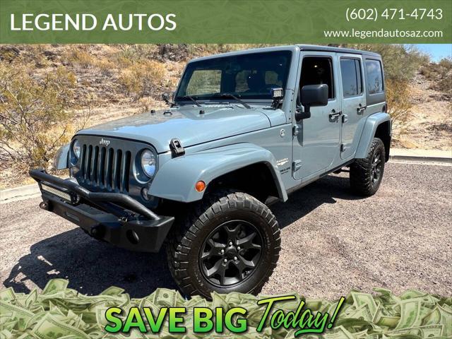 used 2015 Jeep Wrangler Unlimited car, priced at $18,500