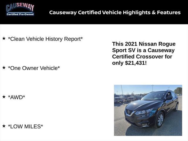 used 2021 Nissan Rogue Sport car, priced at $21,431