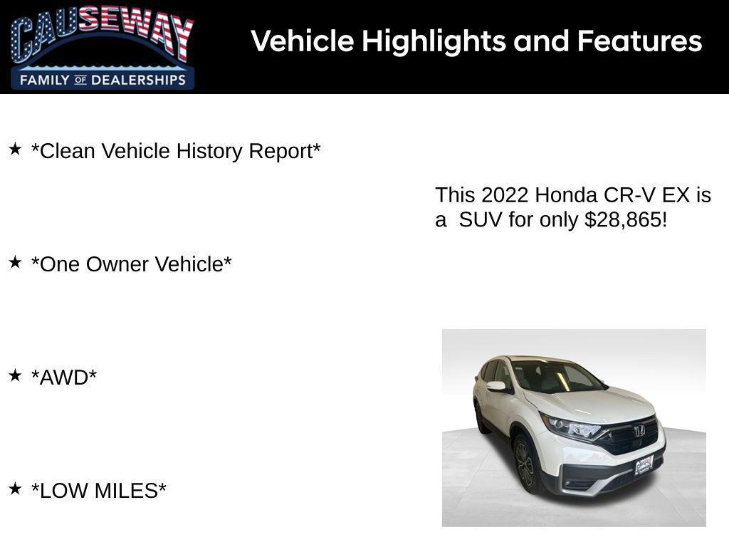 used 2022 Honda CR-V car, priced at $28,865