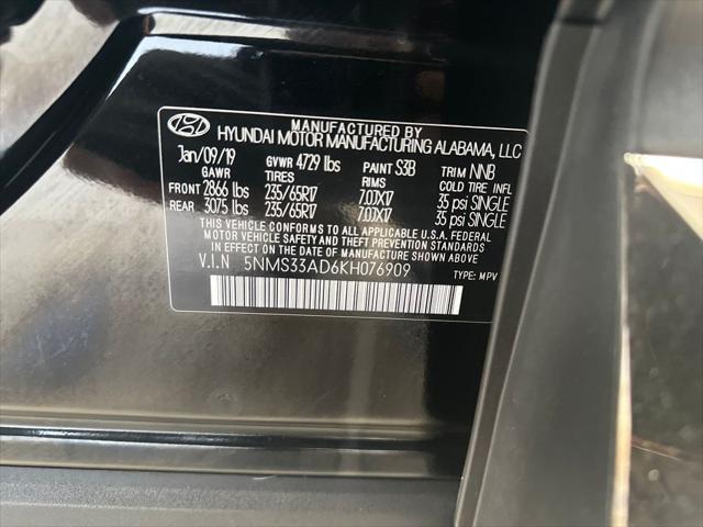 used 2019 Hyundai Santa Fe car, priced at $17,331