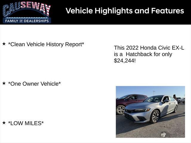 used 2022 Honda Civic car, priced at $24,244