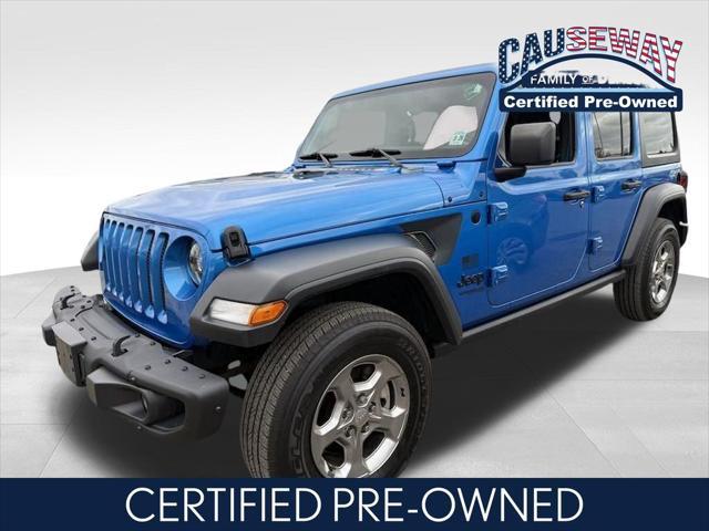 used 2021 Jeep Wrangler Unlimited car, priced at $36,550