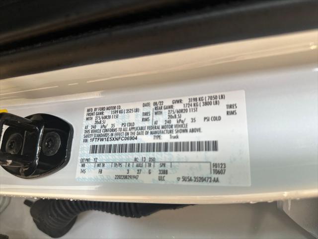 used 2022 Ford F-150 car, priced at $45,581