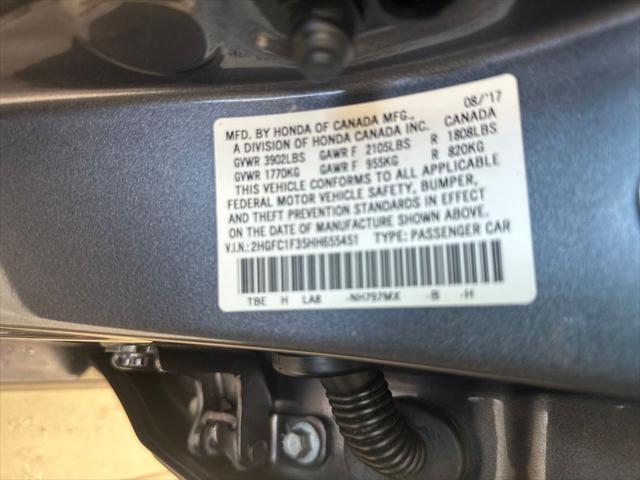 used 2017 Honda Civic car, priced at $16,550