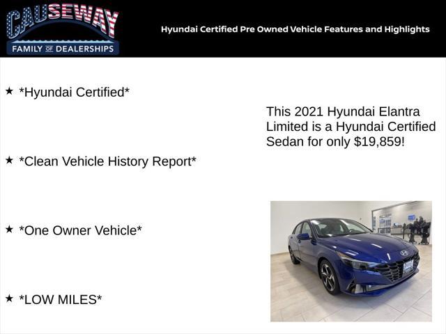 used 2021 Hyundai Elantra car, priced at $19,859