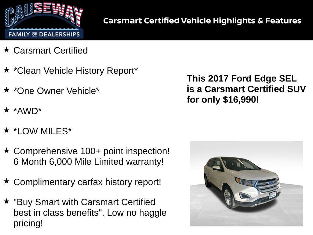 used 2017 Ford Edge car, priced at $16,990
