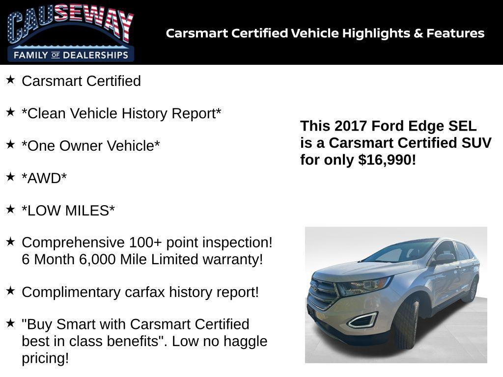 used 2017 Ford Edge car, priced at $16,990
