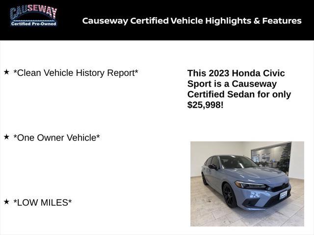 used 2023 Honda Civic car, priced at $24,098